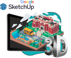 Google SketchUp - Erste Internationale CyberSchule der Zukunft für die neue IT-Generation